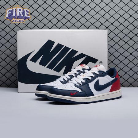 Air Jordan 1 Low OG 'Gym Red & Midnight Navy' HQ2993-100 Unisex