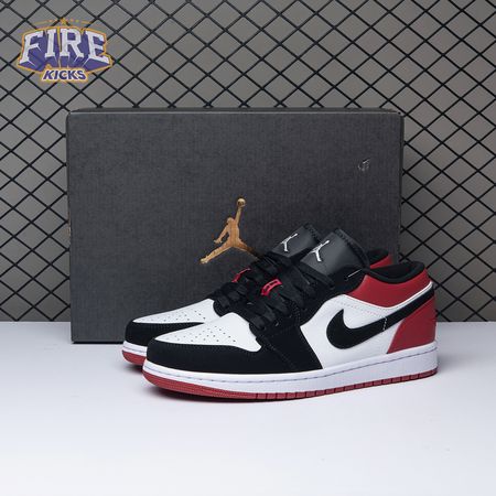 Jordan 1 Low Black Toe 553558-116 Unisex