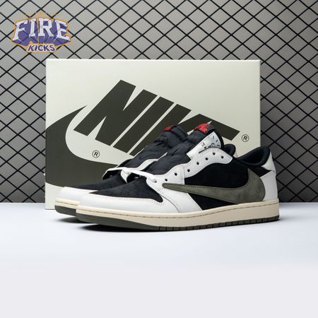 Travis Scott x Air Jordan 1 Low OG Olive DZ4137-106 Unisex