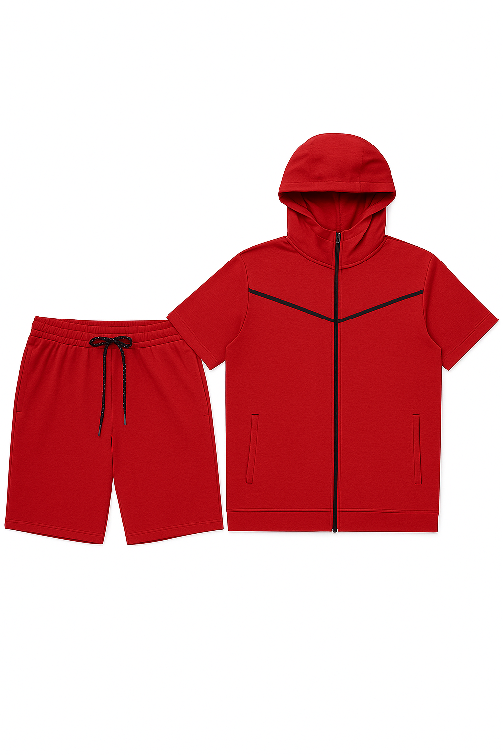 Men’s TechFlex Hooded Zip-Up Short Set