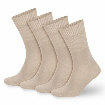 Men’s &amp; Women’s Bamboo Diabetic Crew Socks 4-Pack