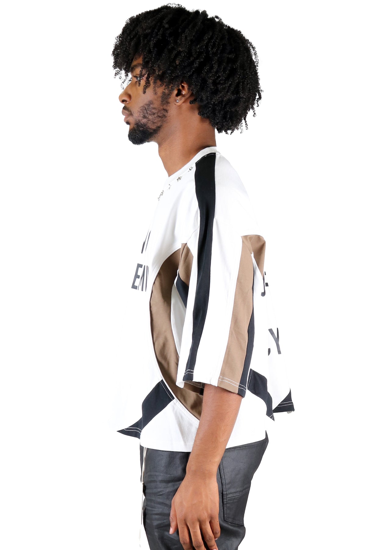 ATYPICAL S/N Jersey 3/4 Sleeve Crop Top Tee