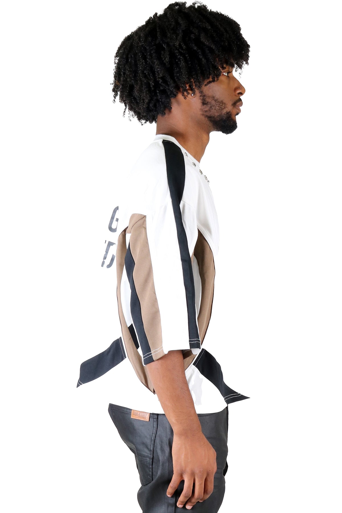 ATYPICAL S/N Jersey 3/4 Sleeve Crop Top Tee
