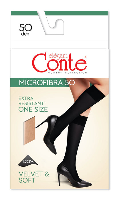 Knee Highs Conte Microfibra 50 Den (1 pair)