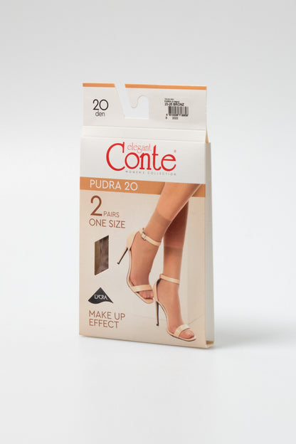 Socks Conte Pudra 20 Den (2 pairs)