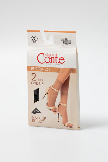 Socks Conte Pudra 20 Den (2 pairs)
