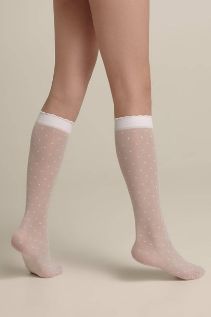 Conte Knee-Highs for girls Dots 20 Den