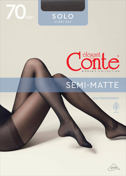Tights Conte Solo 70 Den - Reinforced Torso