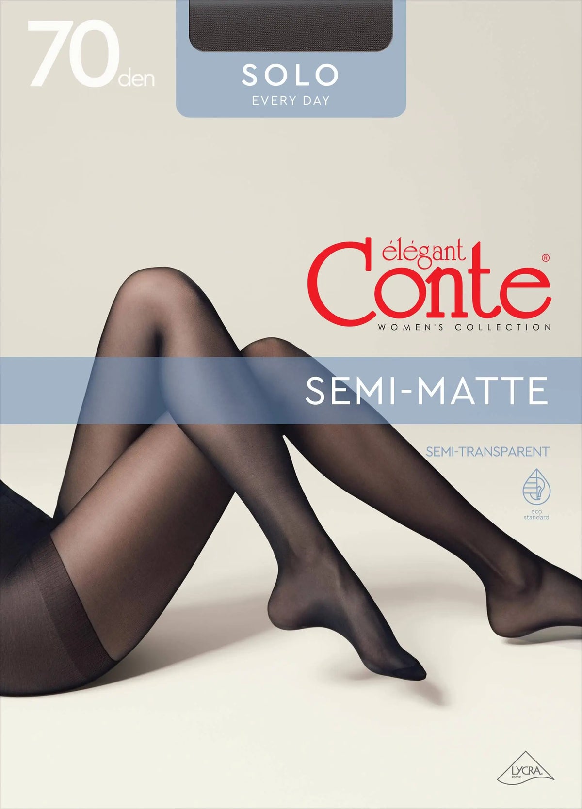 Tights Conte Solo 70 Den - Reinforced Torso