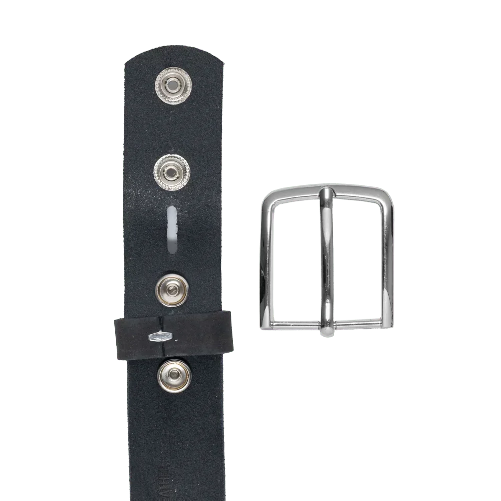 Gunmetal Nubuck Belt