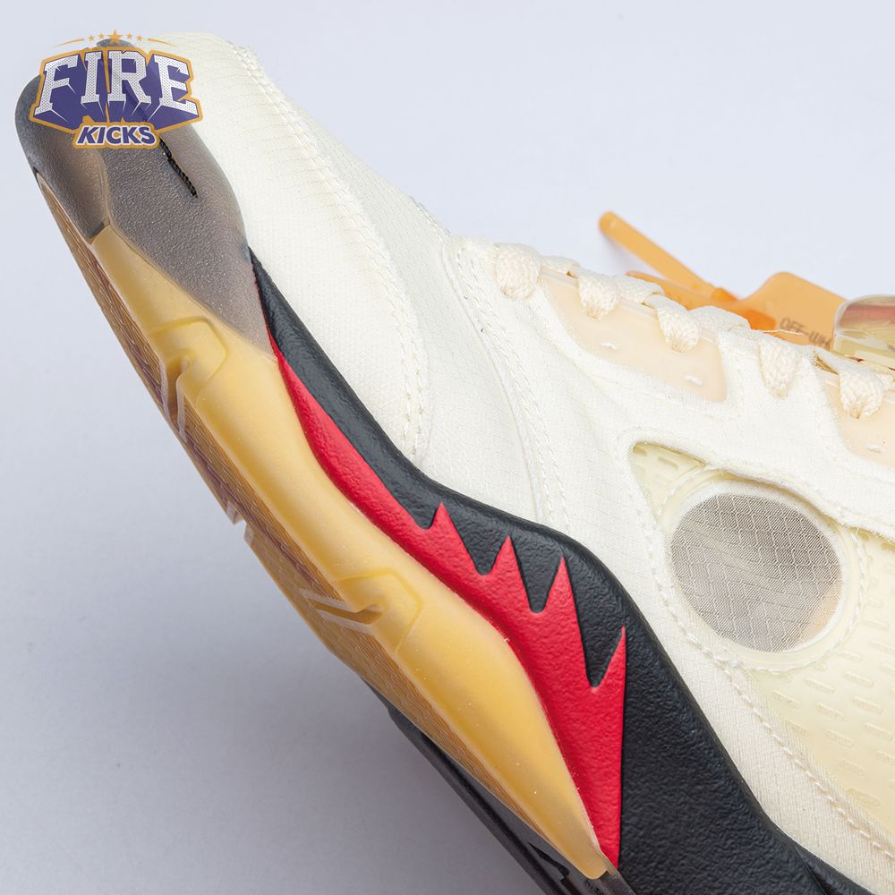 OFF-WHITE x Air Jordan 5 "Sail" Men's