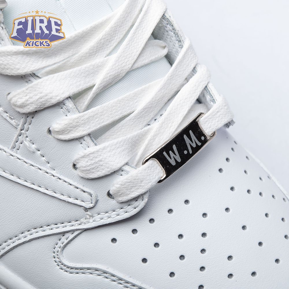 Travis Scott x Air Jordan 1 Low Triple White Unisex