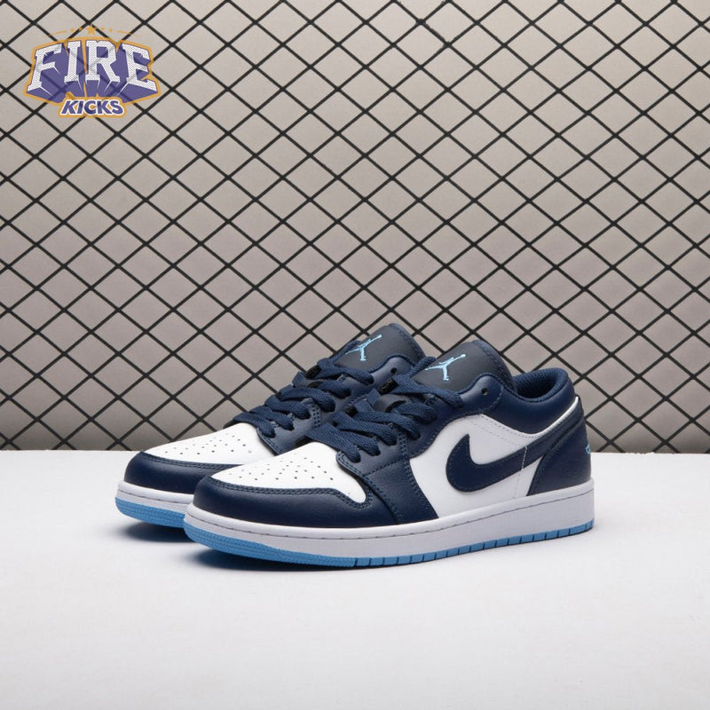Jordan 1 Low Midnight Navy University Blue 553558-404 Unisex