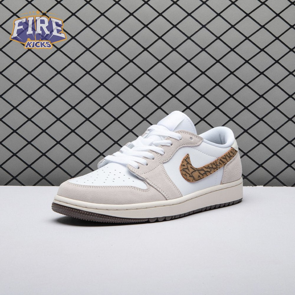 Jordan 1 Retro Low Golf Light Orewood Elephant DD9315-116 Unisex