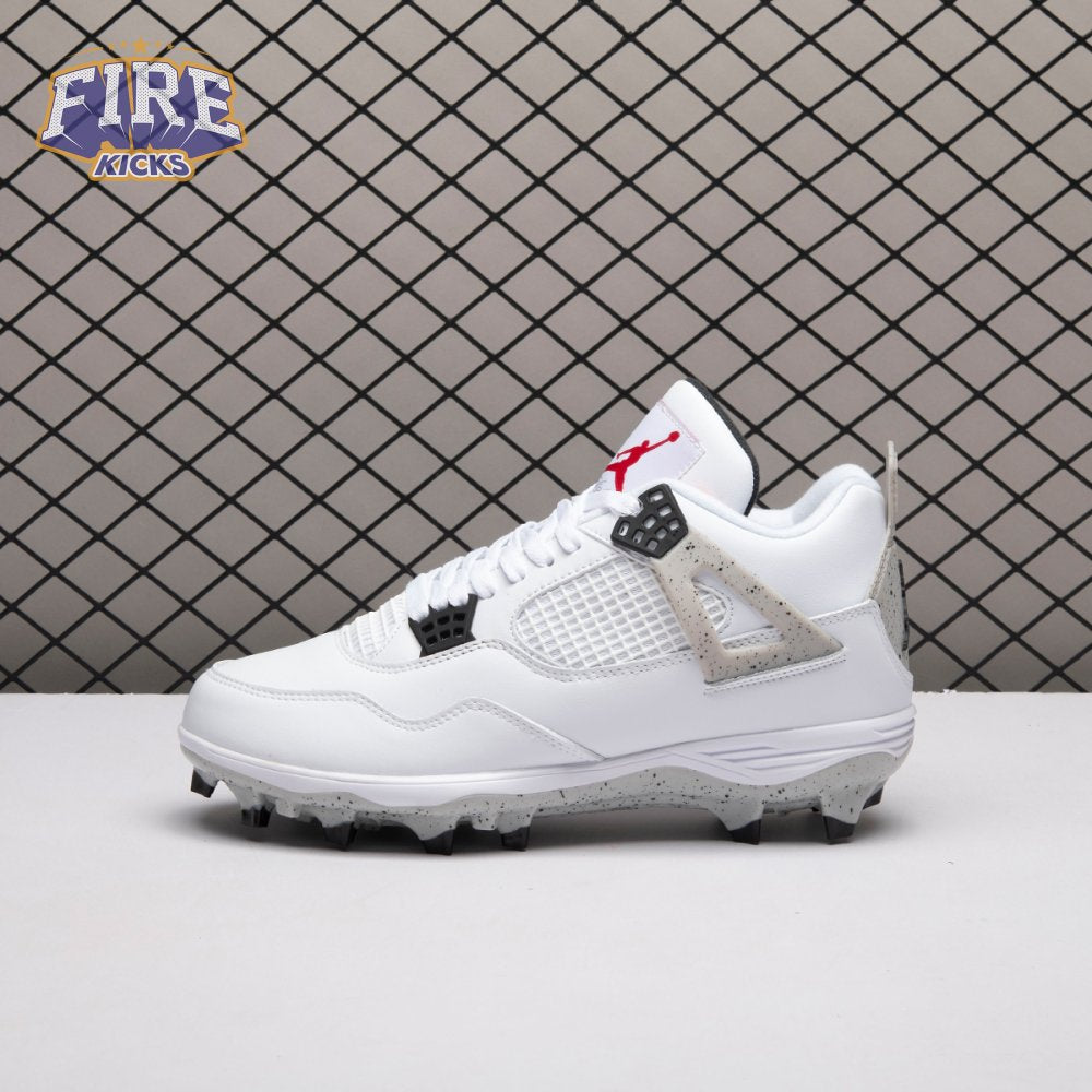 Air Jordan 4 Retro TD Cleat White Cement HQ0207-106 Men's
