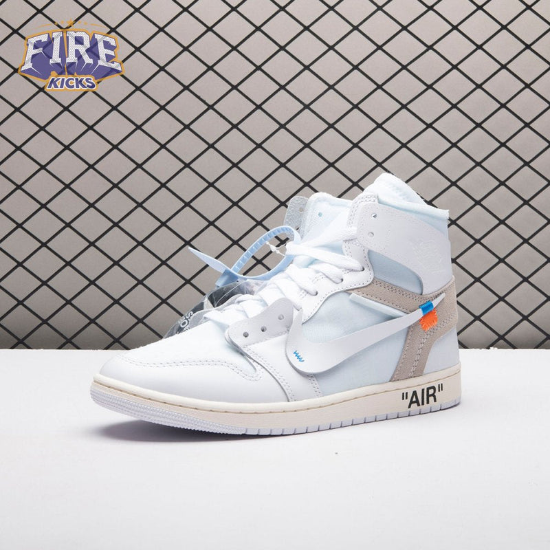 Off-White x Air Jordan 1 Retro High Virgil Abloh Archive Alaska AA3834-100 Unisex
