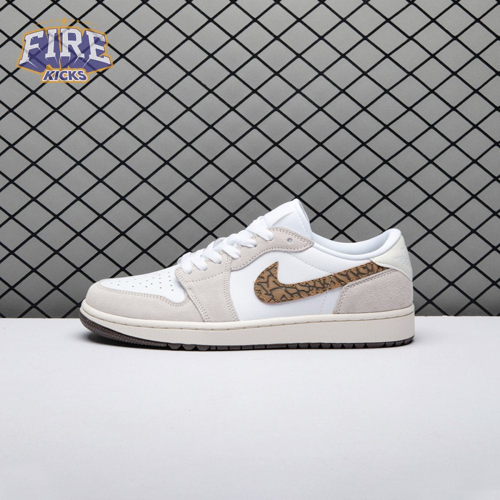 Jordan 1 Retro Low Golf Light Orewood Elephant DD9315-116 Unisex