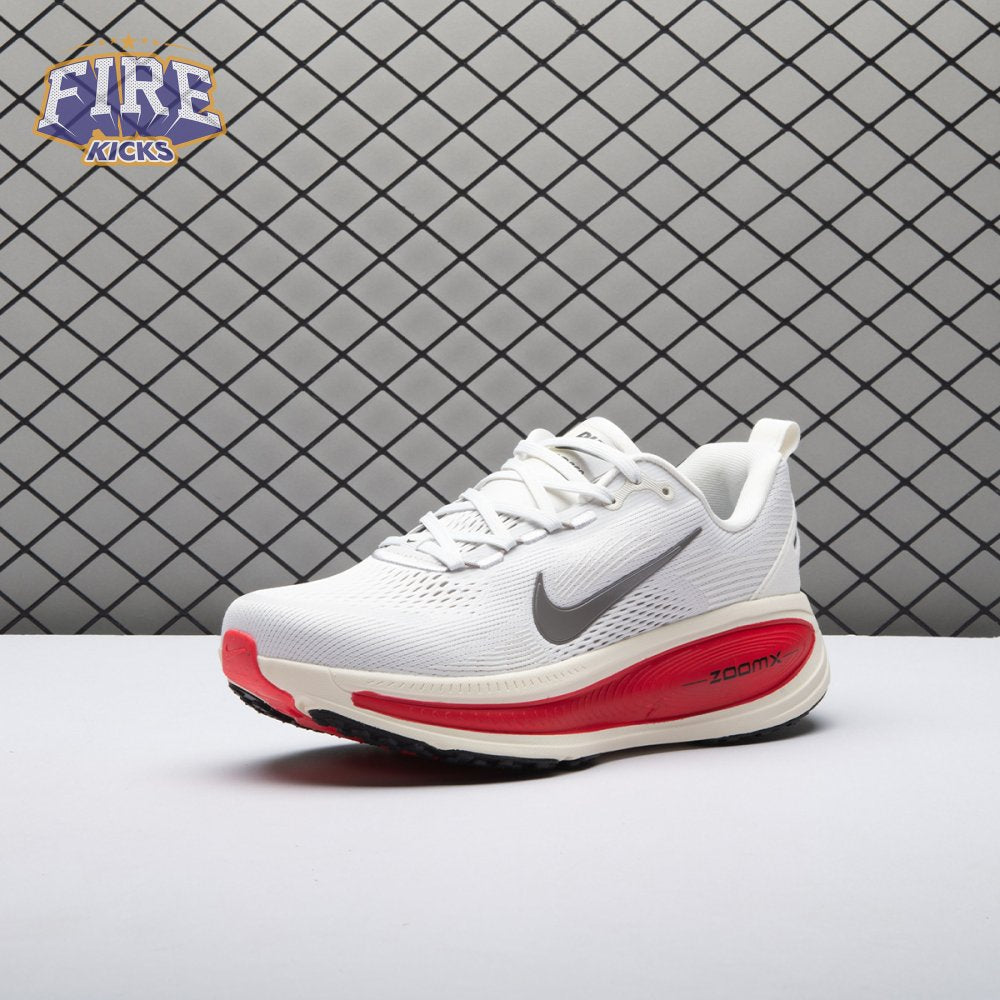 Nike Vomero 18 Platinum Tint Siren Red Light Smoke Grey Metallic Pewter HM6803-001 Unisex