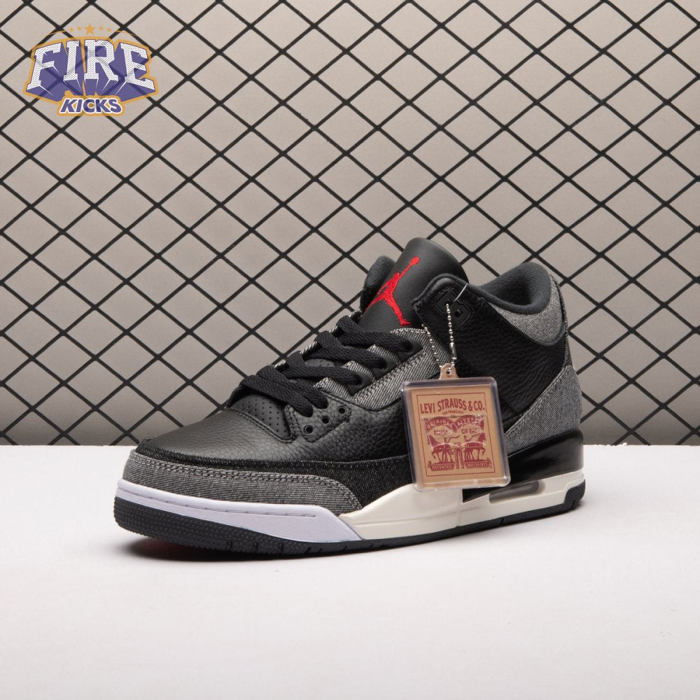 Jordan 3 Retro Levi's Black IR0914-400 Unisex