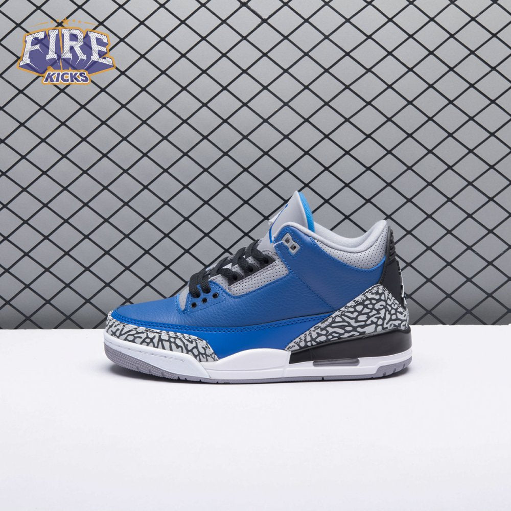 Jordan 3 Retro Varsity Royal Cement CT8532-400 Men's