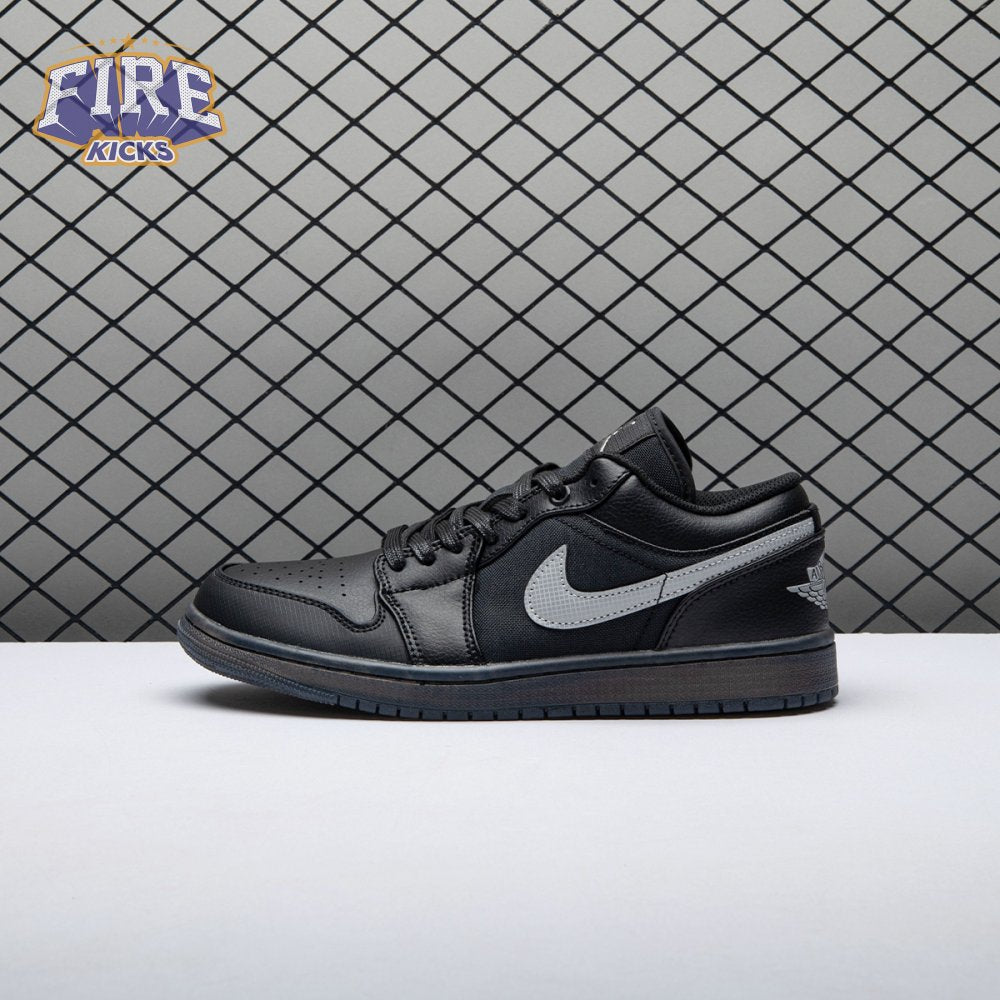 Jordan 1 Low Black White Dark Smoke Grey Unisex