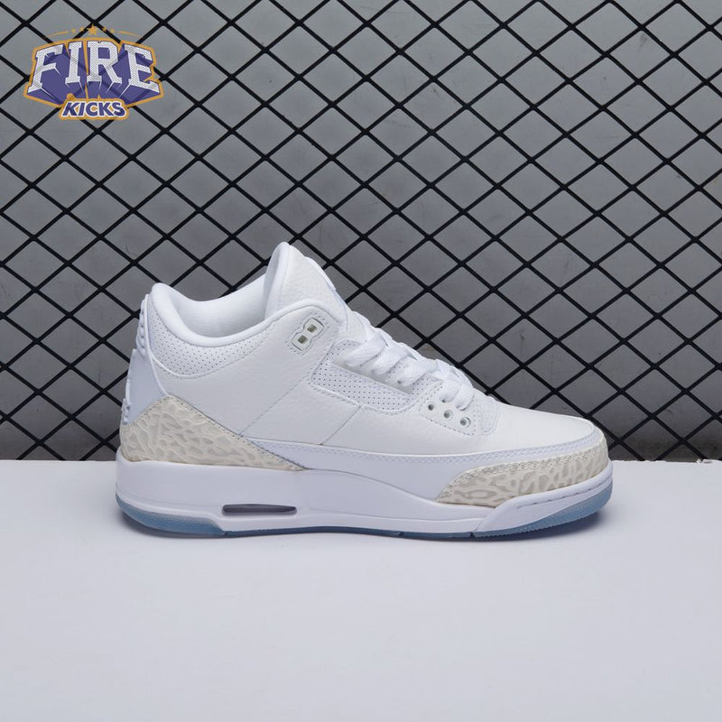 Jordan 3 Retro Pure White 136064-111 Unisex