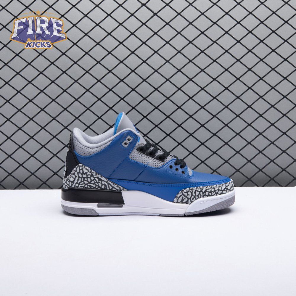 Jordan 3 Retro Varsity Royal Cement CT8532-400 Men's