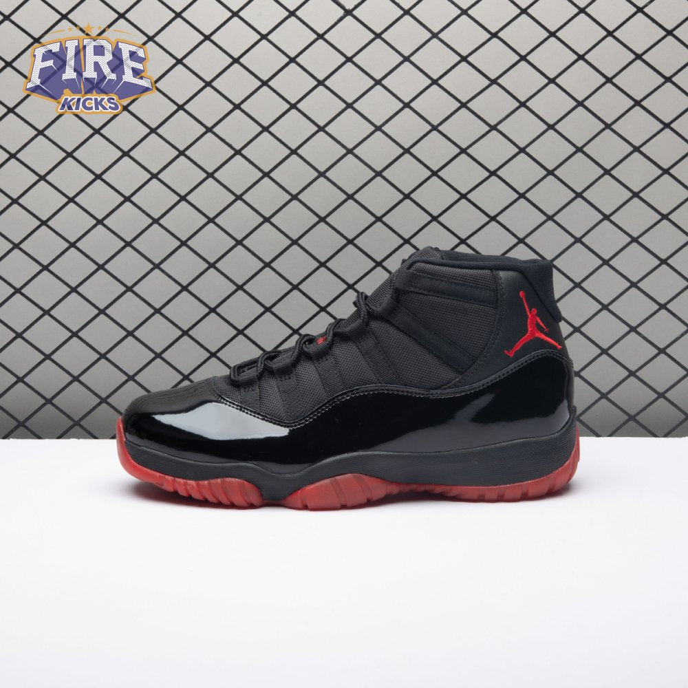 Air Jordan 11 Black Red 378037-326 Men's