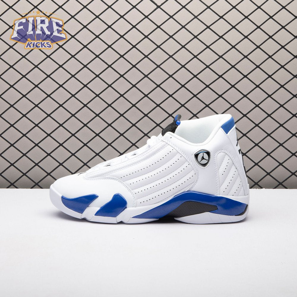 Jordan 14 Retro White Hyper Royal 487471-104 Men's
