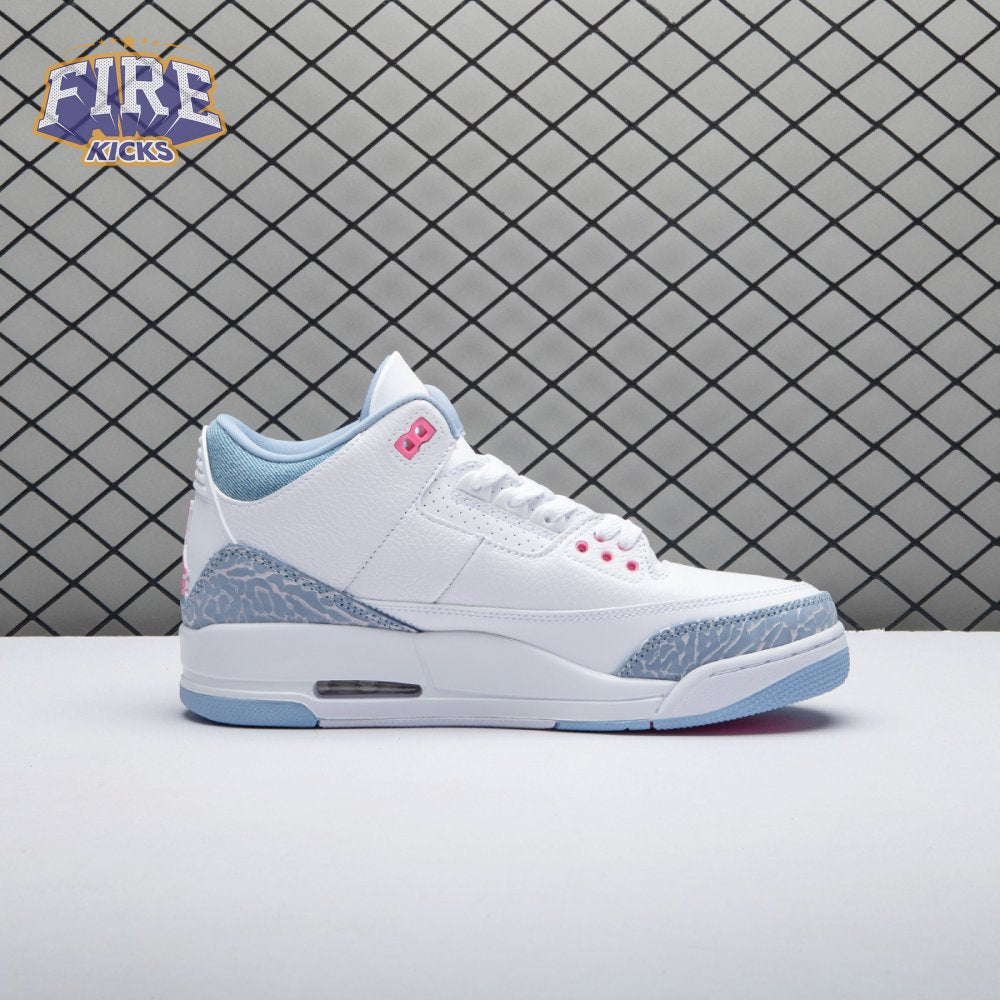 Jordan 3 Retro White Cobalt Bliss (GS) HQ0784-101 Unisex