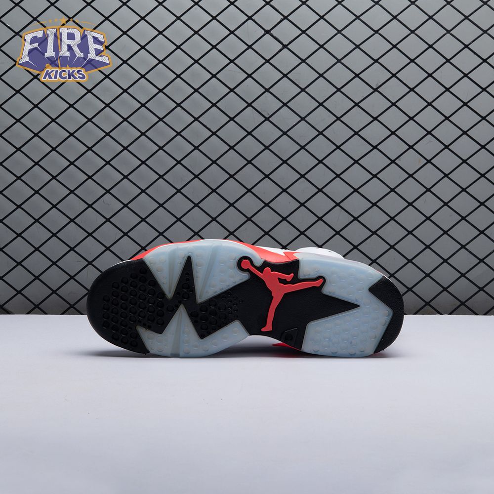 Jordan 6 Retro Infrared White 384664-123 Men's
