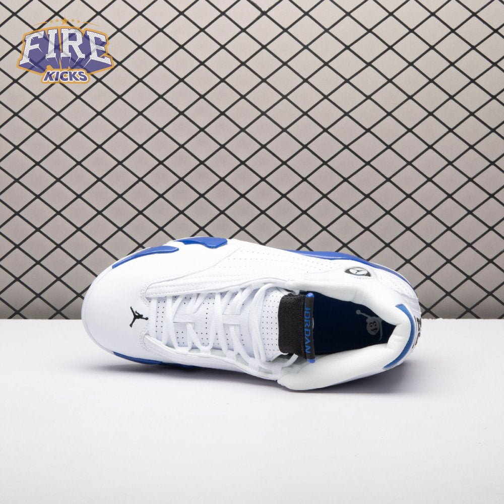Jordan 14 Retro White Hyper Royal 487471-104 Men's