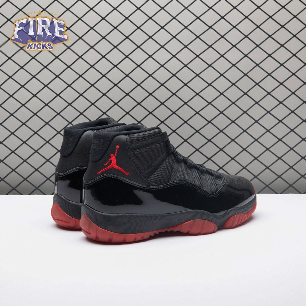 Air Jordan 11 Black Red 378037-326 Men's