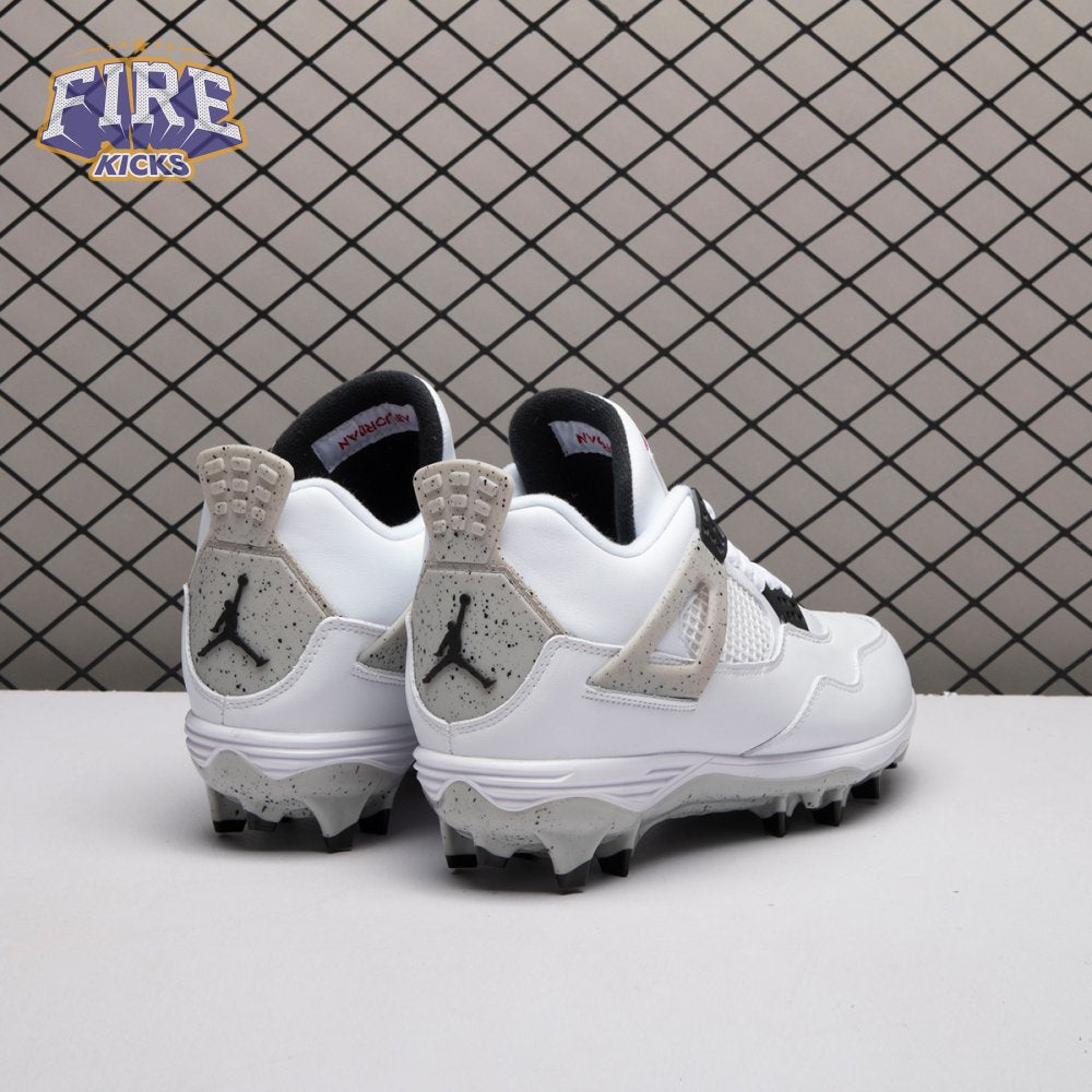 Air Jordan 4 Retro TD Cleat White Cement HQ0207-106 Men's