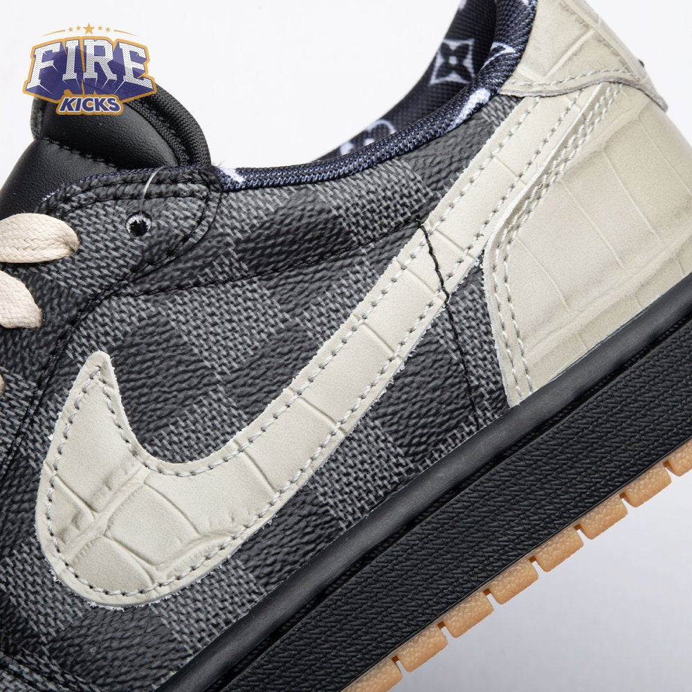 Jordan 1 Low x VL Grey and Black DZ2505-001 Men's