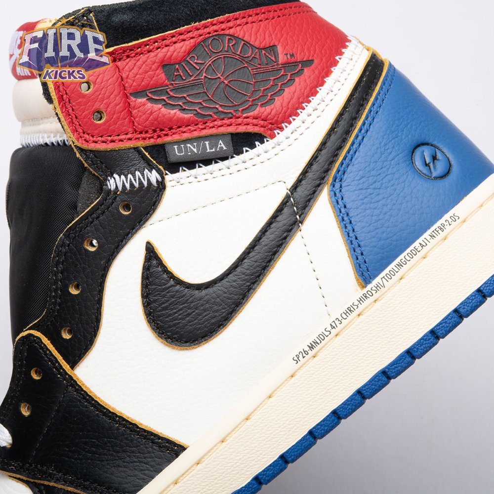 Jordan 1 Retro High OG SP Fragment x Union LA Varsity Red Sport Royal IO7847-002 Unisex