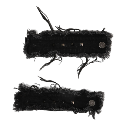 BL SPIKED DENIM BRACELET (PAIR OF TWO)
