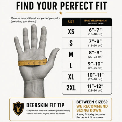 Fleece-Lined Deerskin Gloves