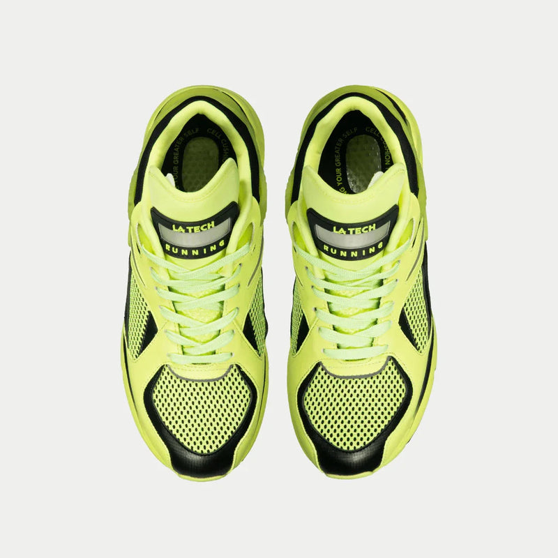LA Gear Women's Light-Up x Glow Lowtop | Neon Yellow x Black