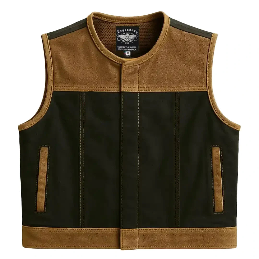 Legendary LowLife NCP Canvas &amp; Leather Vest — Tobacco