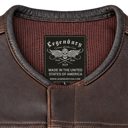Legendary Lowlife Z Dark Chocolate Leather Vest