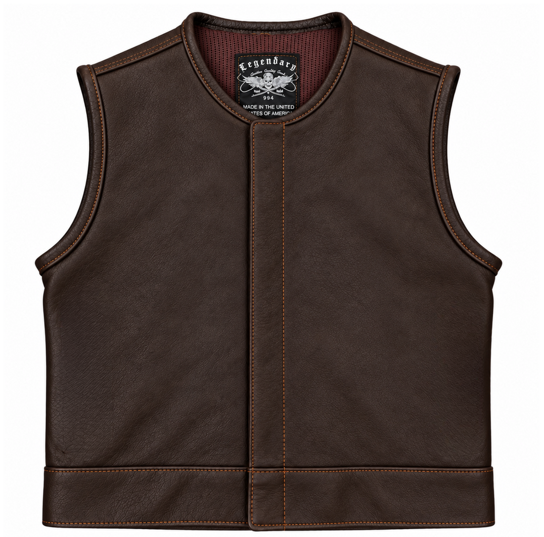 Legendary LowLife NOP Dark Chocolate Leather Vest