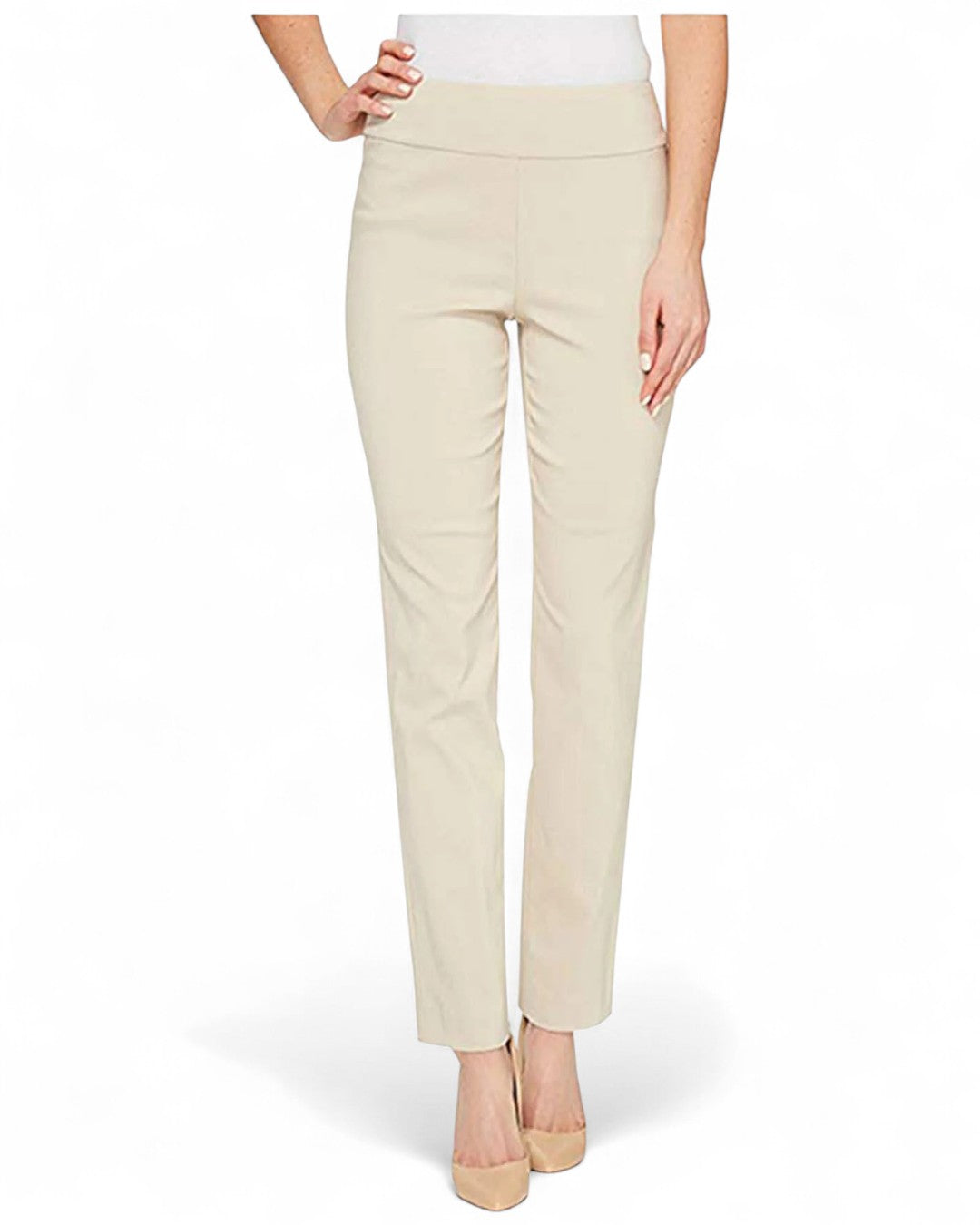 Krazy Larry P507 Pull on Pant - Stone