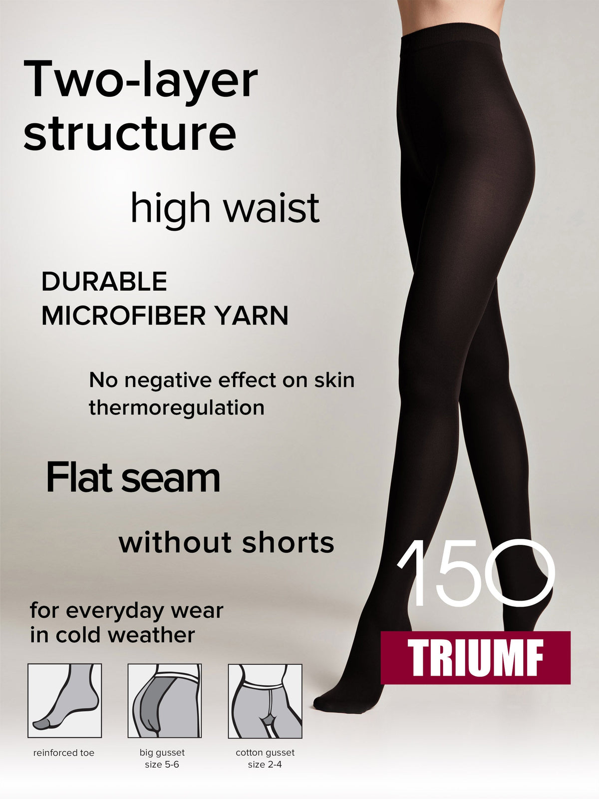 Tights Conte Triumf 150 Den - Warm Opaque Microfiber